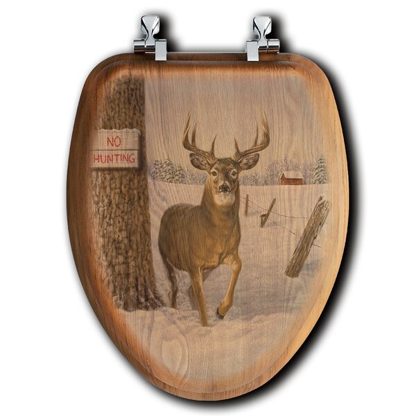 House Homebody Co Siège de toilette allongée sans chasse de chêne